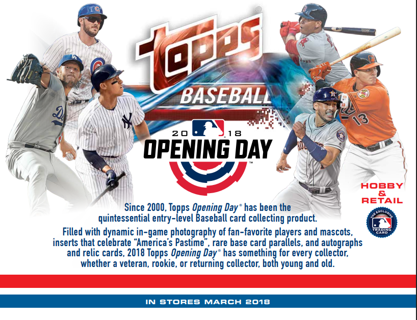 2018 Topps Opening Day Baseball Hanger Box