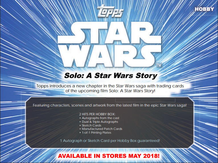2018 Topps Solo: A Star Wars Story Hobby 12-Box Case