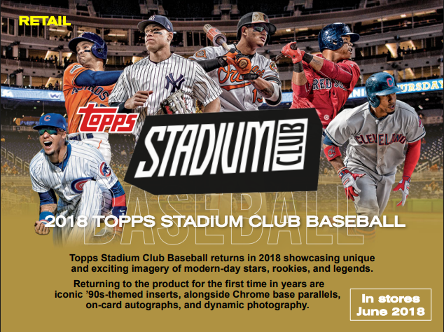 2018 Topps Stadium Club Baseball Blaster Box