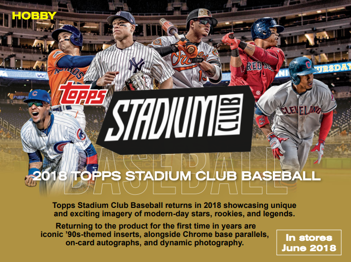 2018 Topps Stadium Club Baseball Hobby 16-Box Case