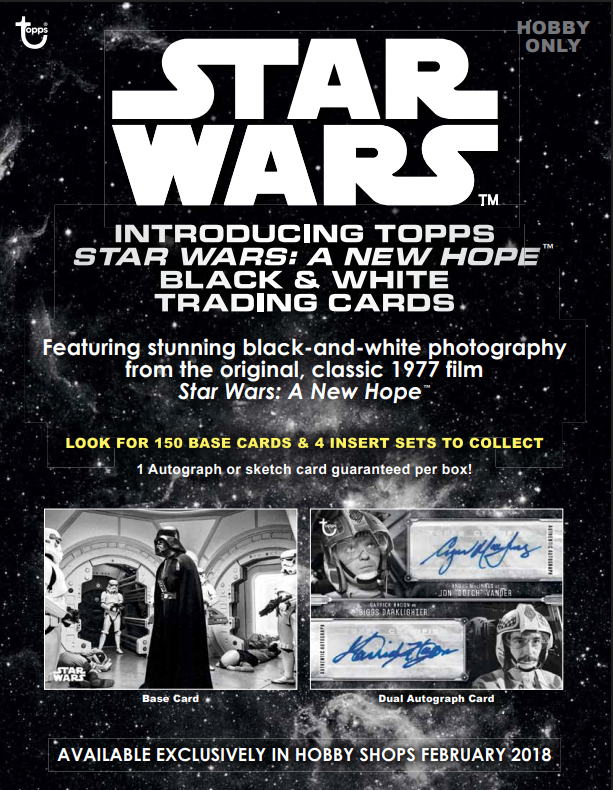 2018 Topps Star Wars A New Hope: Black & White Hobby Box