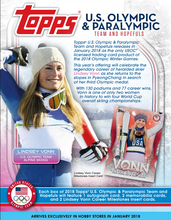 2018 Topps US Olympics & Paralympic Hopefuls Hobby Box
