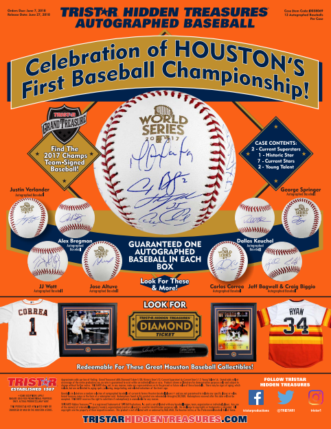 2018 Tristar Autographed Baseball Houston Championship Edition Box
