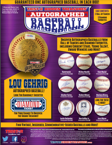 2018 Tristar Hidden Treasures Series 10 Auto Baseball Box