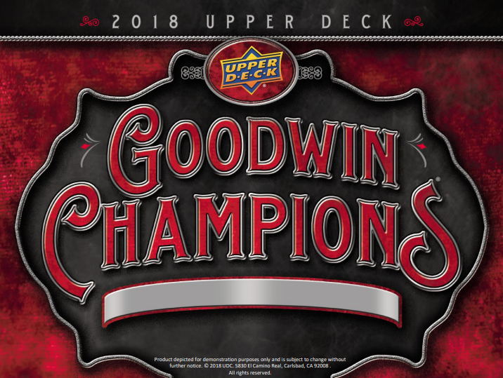 2018 Upper Deck Goodwin Champions Hobby 16-Box Case