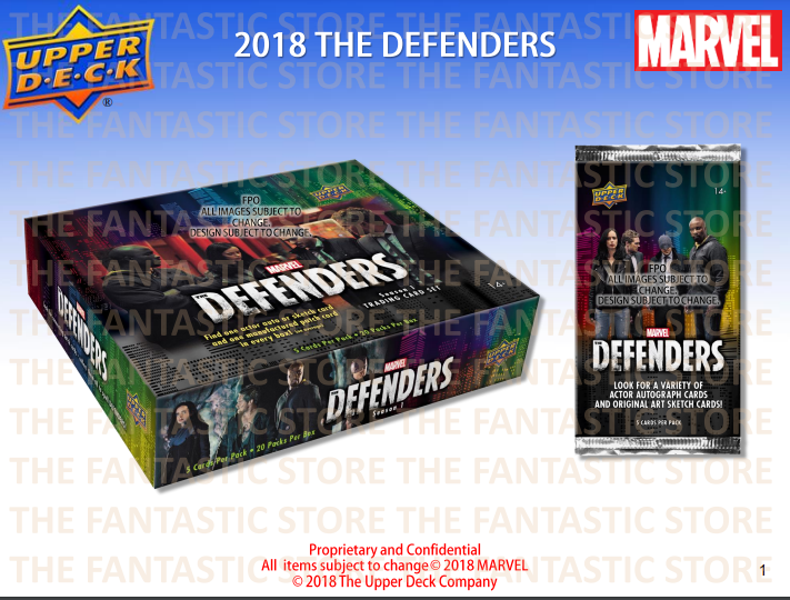 2018 Upper Deck Marvel The Defenders Hobby 12-Box Case