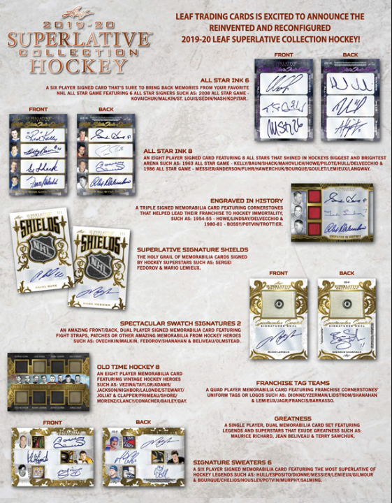 2019-20 Leaf Superlative Hockey 12-Box Case