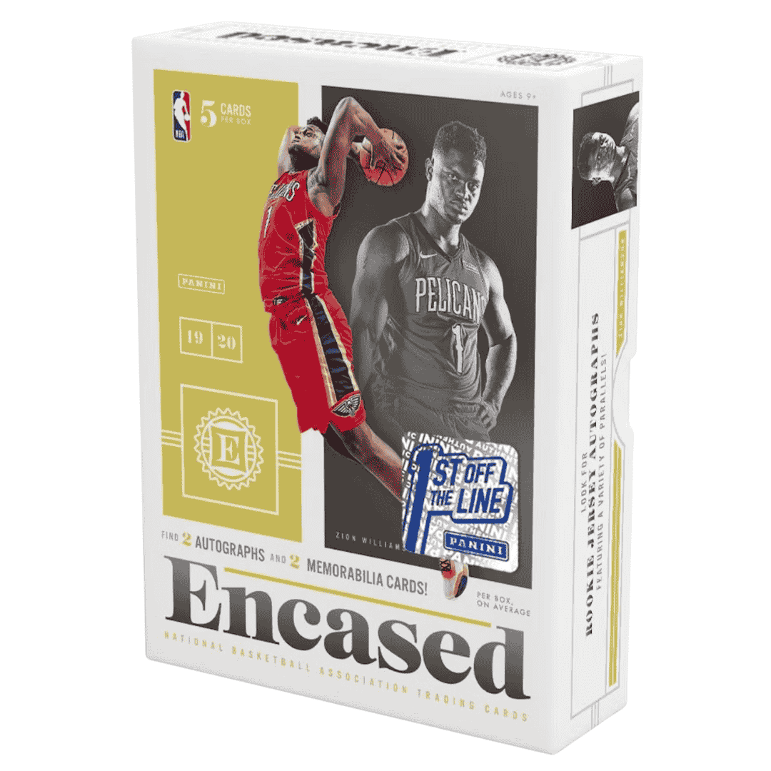 2019-20 Panini Encased Basketball 1st Off The Line Hobby Box
