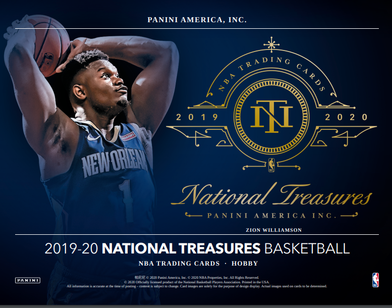2019-20 Panini National Treasures Basketball Hobby Box