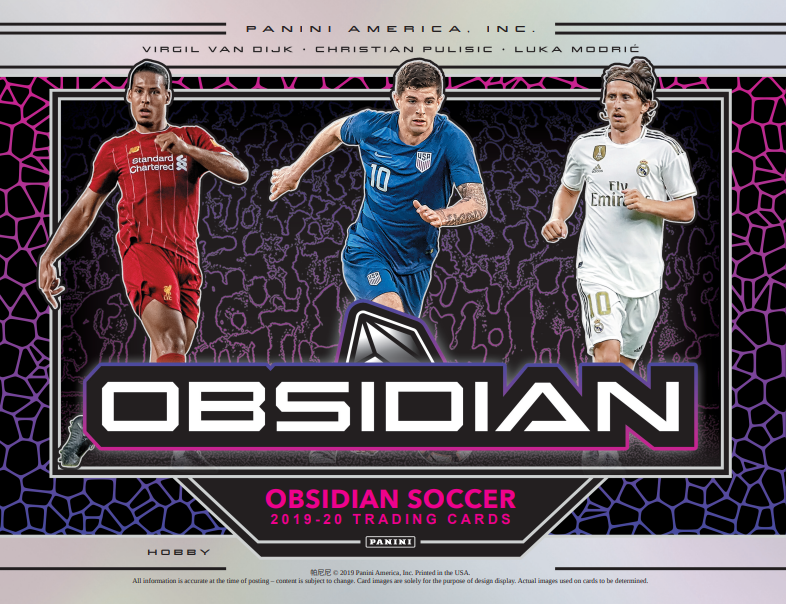 2019-20 Panini Obsidian Soccer Hobby 12-Box Case