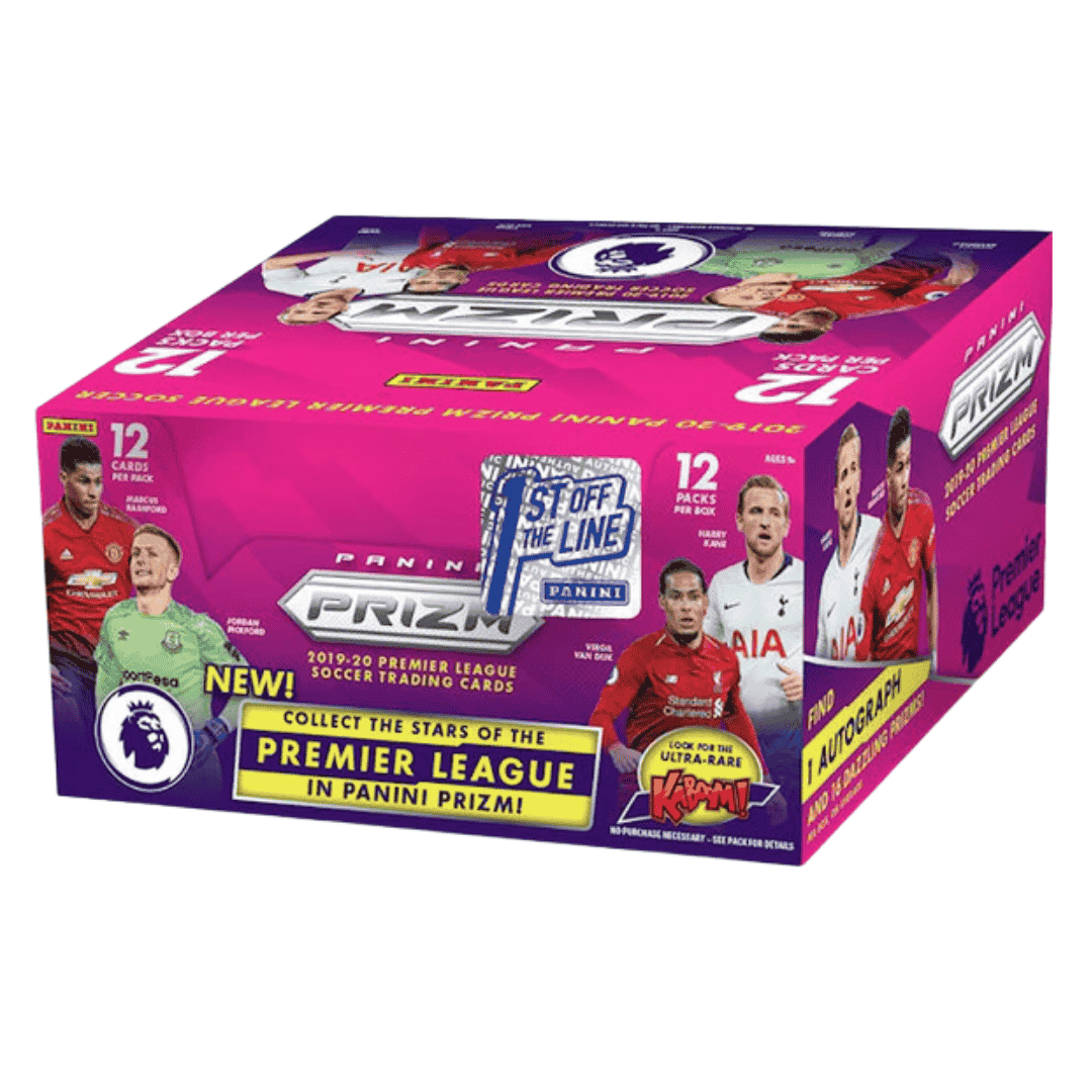 2019-20 Panini Prizm English Premier League Soccer 1st Off The Line Hobby Box