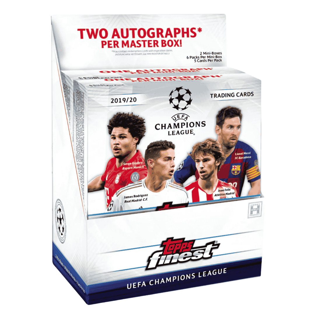 2019-20 Topps Finest UEFA Champions League Soccer Hobby Box