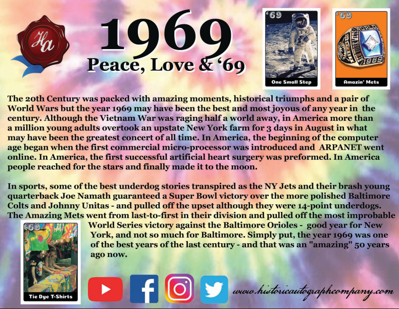 2019 Historic Autographs 1969  24-Box Case