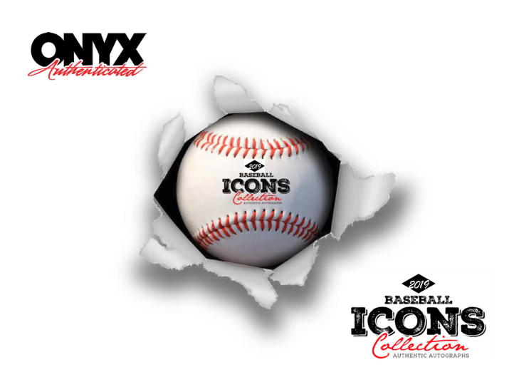 2019 Onyx ICONS Hall of Fame Signed Baseball Box