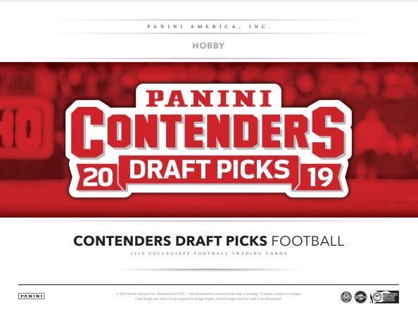 2019 Panini Contenders Draft Picks Football 1st Off The Line Hobby Box