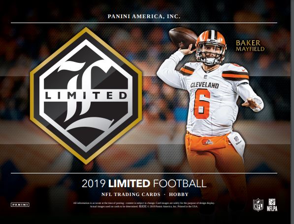 2019 Panini Limited Football 1st Off The Line Hobby Box
