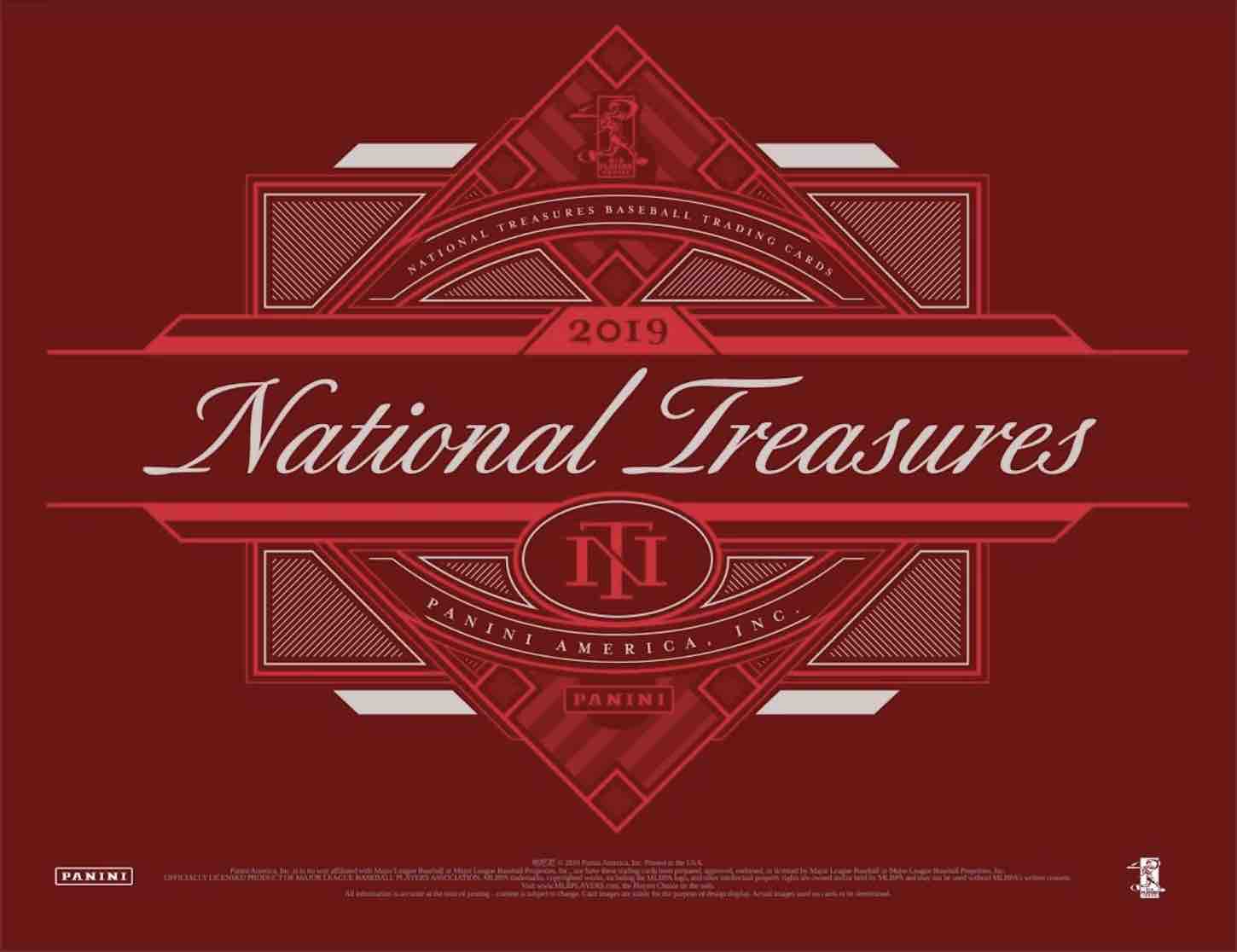 2019 Panini National Treasures Baseball Hobby 4-Box Case