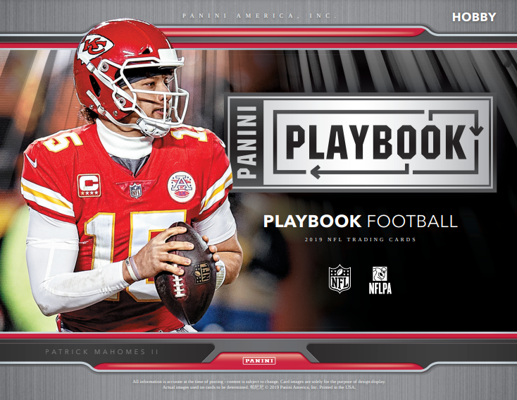 2019 Panini Playbook Football Hobby 8-Box Case
