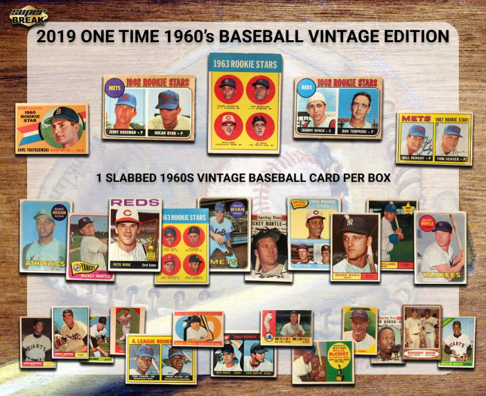 2019 Super Break One Time 1960's Vintage Edition Baseball Box