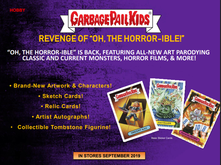 2019 Topps Garbage Pail Kids Revenge of Oh The Horror-ible! Collector Edition 8-Box Case
