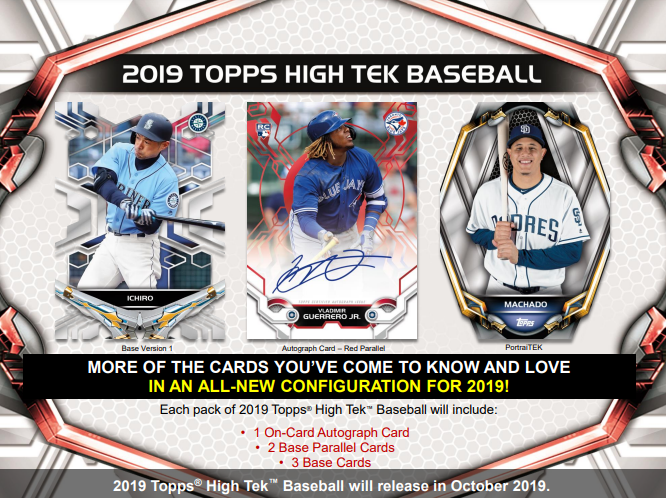2019 Topps High Tek Baseball Hobby Box