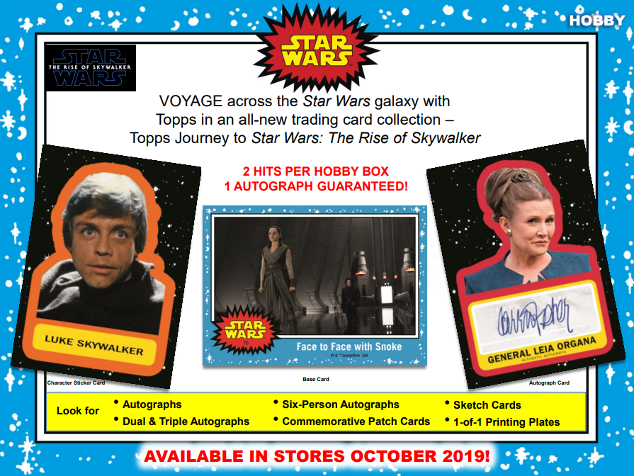 2019 Topps Journey to Star Wars The Rise of Skywalker Hobby Pack