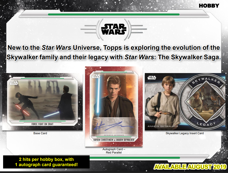 2019 Topps Star Wars Skywalker Saga Hobby Box