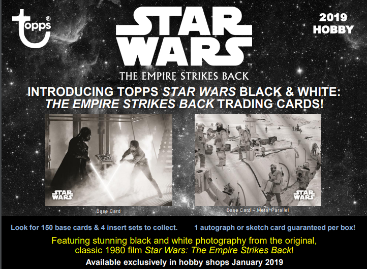 2019 Topps Star Wars The Empire Strikes Back: Black & White Hobby Box