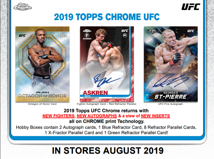 2019 Topps UFC Chrome Hobby Pack