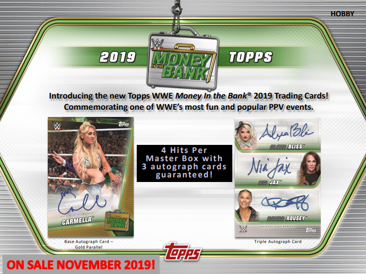 2019 Topps WWE Money in the Bank Hobby 8-Box Case