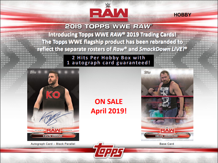 2019 Topps WWE RAW Hobby Box 