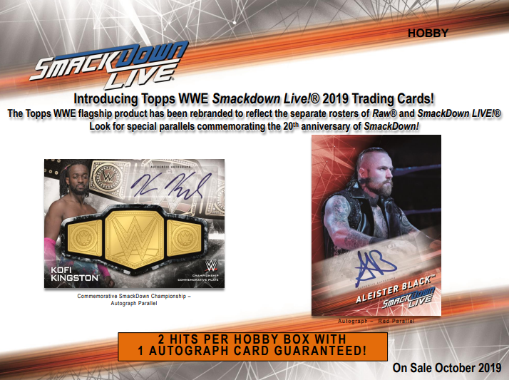 2019 Topps WWE Smackdown Hobby 8-Box Case