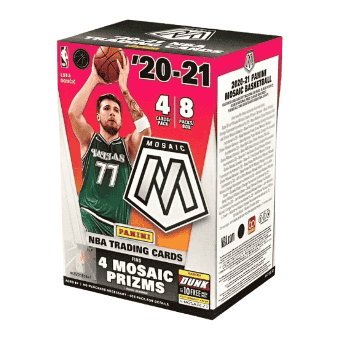 2020-21 Panini Mosaic Basketball Blaster Box (Orange Fluorescent Prizms)