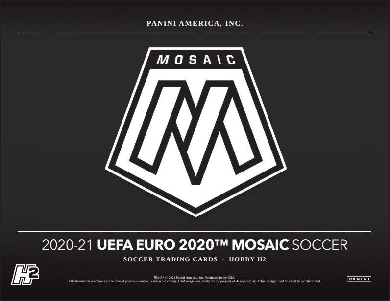 2020-21 Panini Mosaic UEFA Euro H2 Soccer 24-Pack Lot