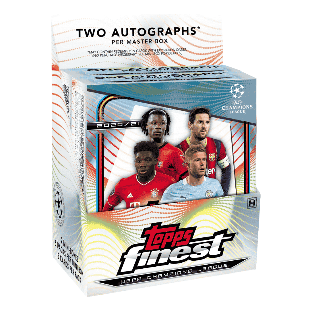 2020-21 Topps Finest UEFA Champions League Soccer Hobby Box