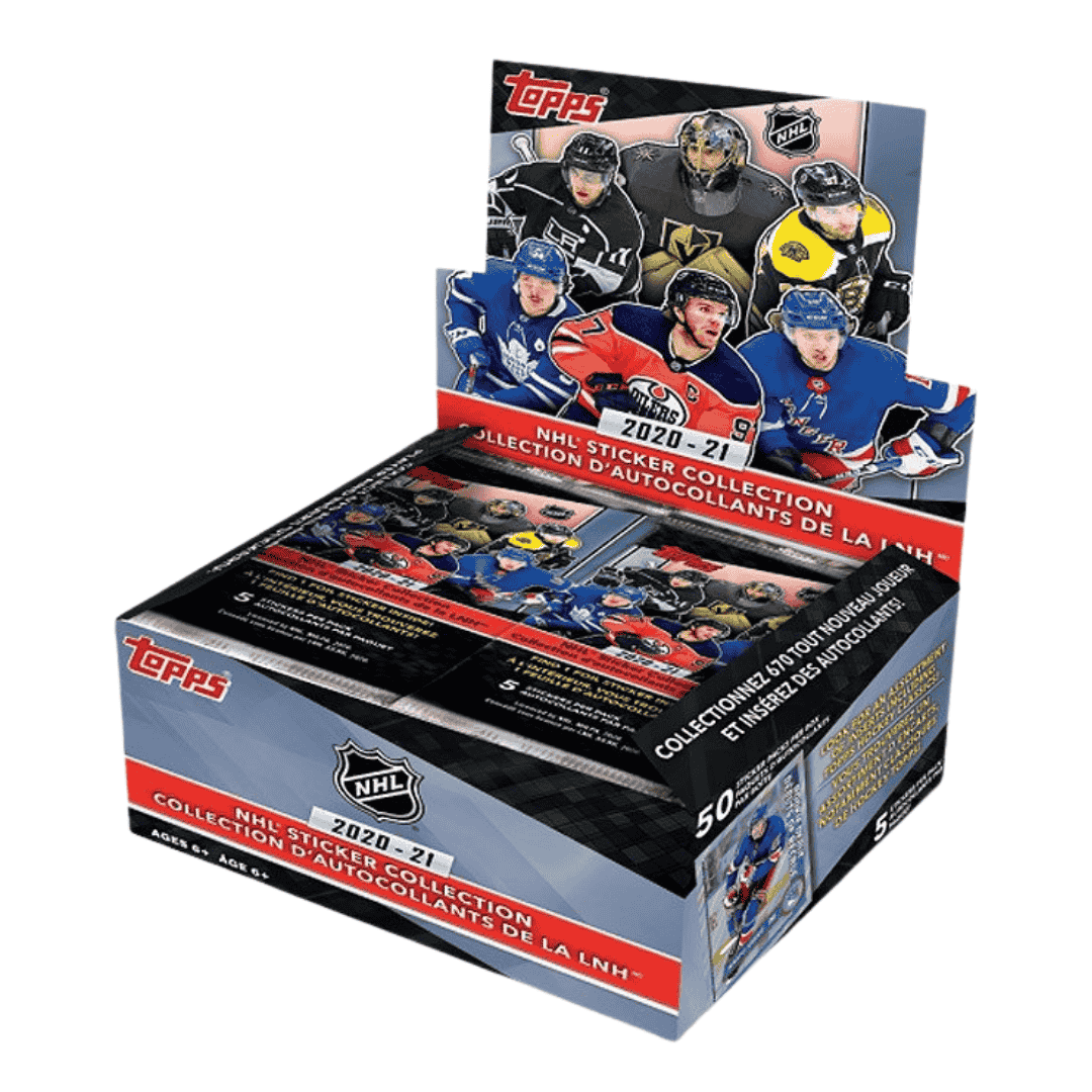 2020-21 Topps NHL Sticker Collection Hockey Box