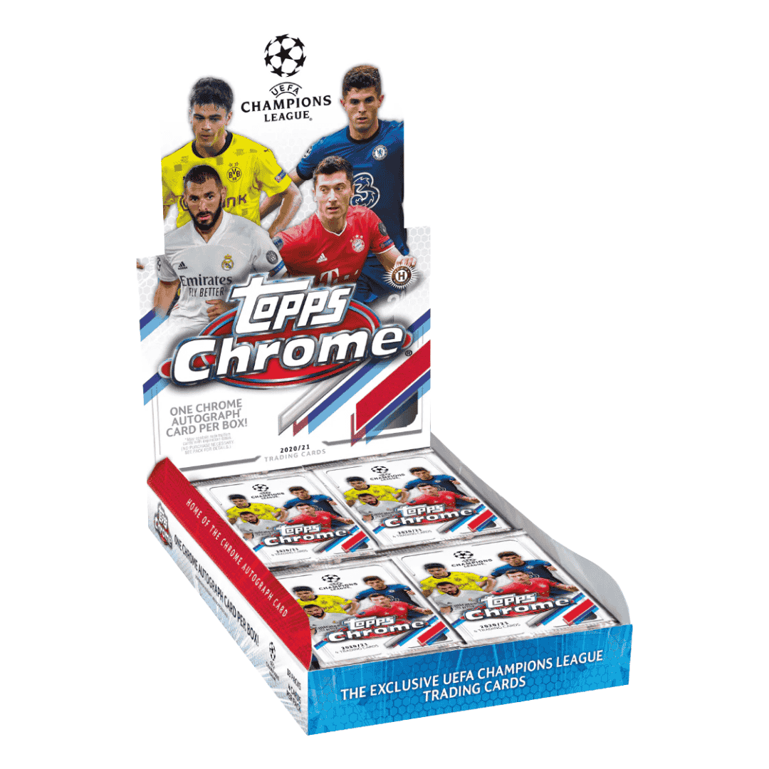 2020-21 Topps UEFA Champions League Chrome Soccer Hobby Box