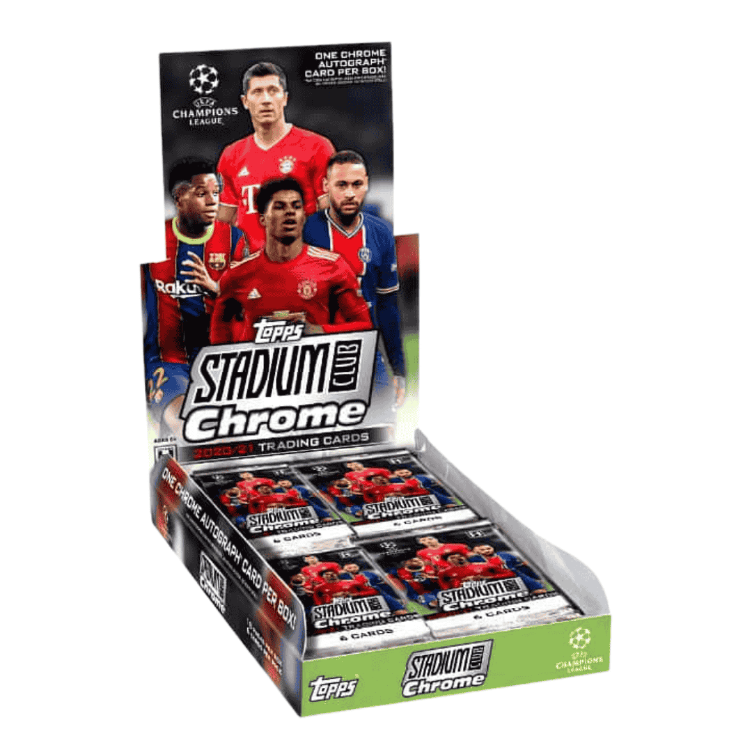 2020-21 Topps UEFA Champions League Stadium Club Chrome Soccer Hobby Box