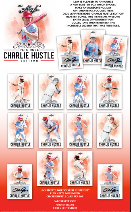 2020 Leaf Pete Rose "Charlie Hustle Edition" Baseball Box