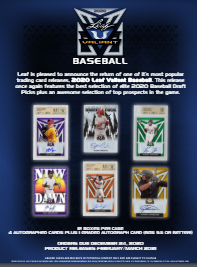 2020 Leaf Valiant Baseball Hobby 12-Box Case
