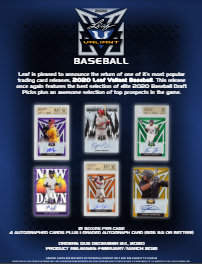 2020 Leaf Valiant Baseball Hobby Box