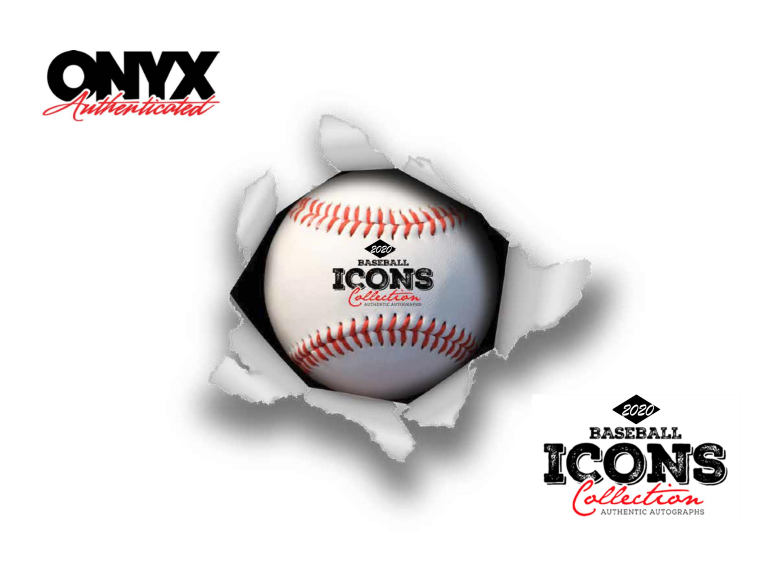 2020 Onyx ICONS Baseball Legends Autographed Baseball Box