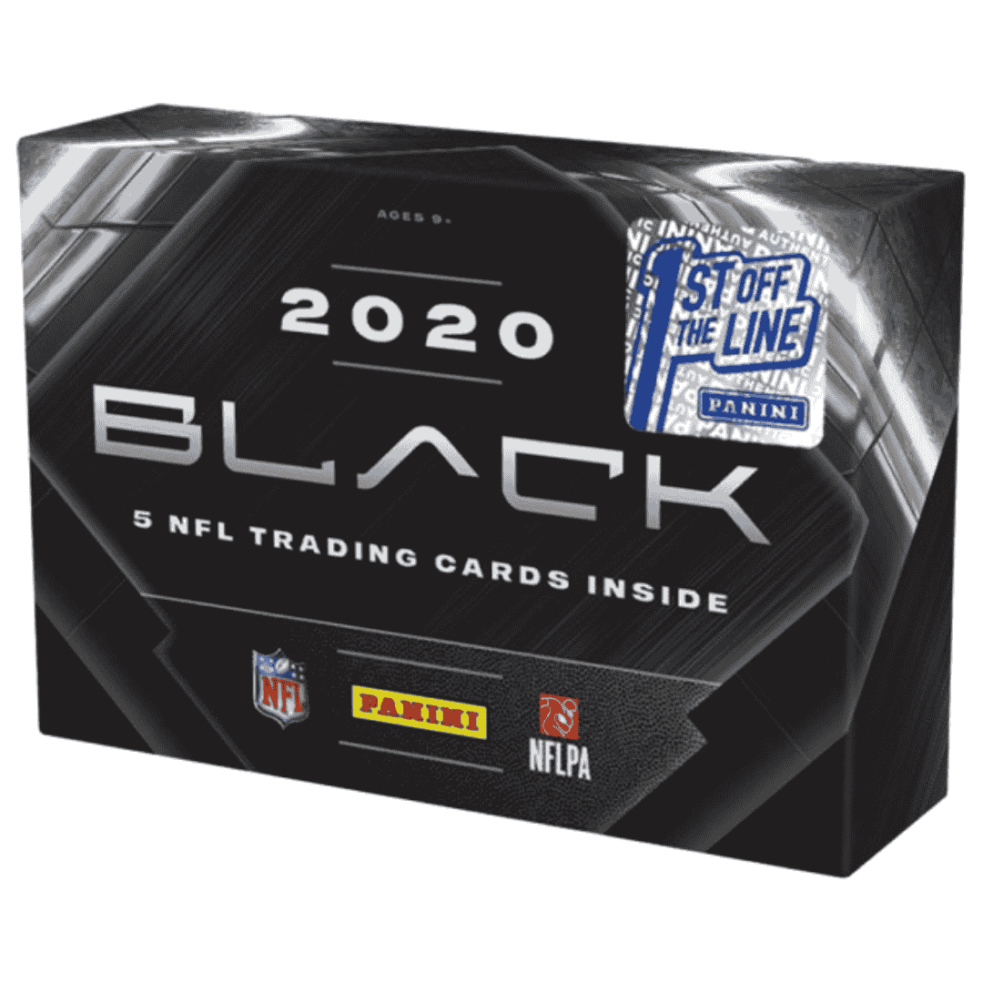 2020 Panini Black Football 1st Off The Line Hobby Box