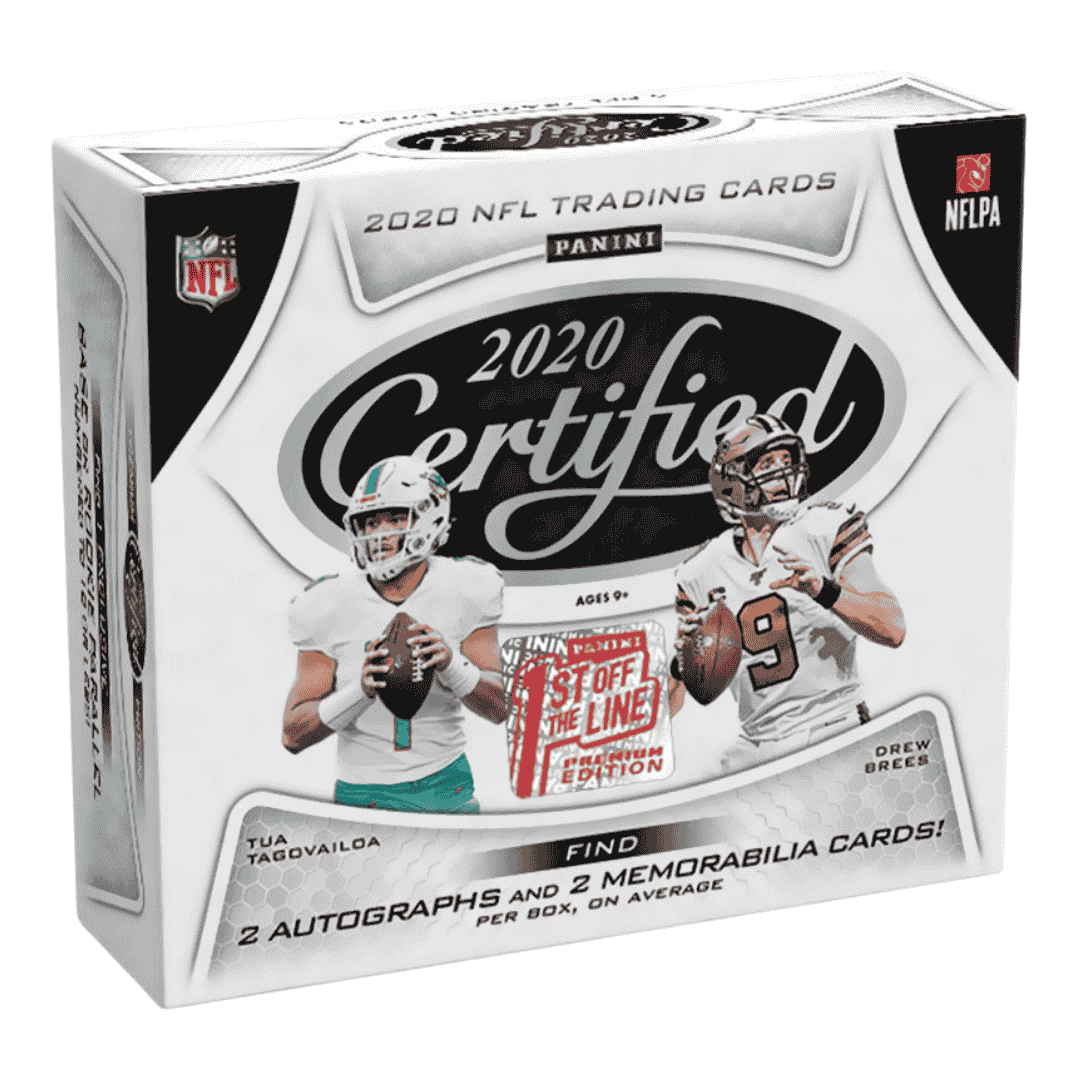 2020 Panini Certified Football 1st Off The Line Premium Edition Box