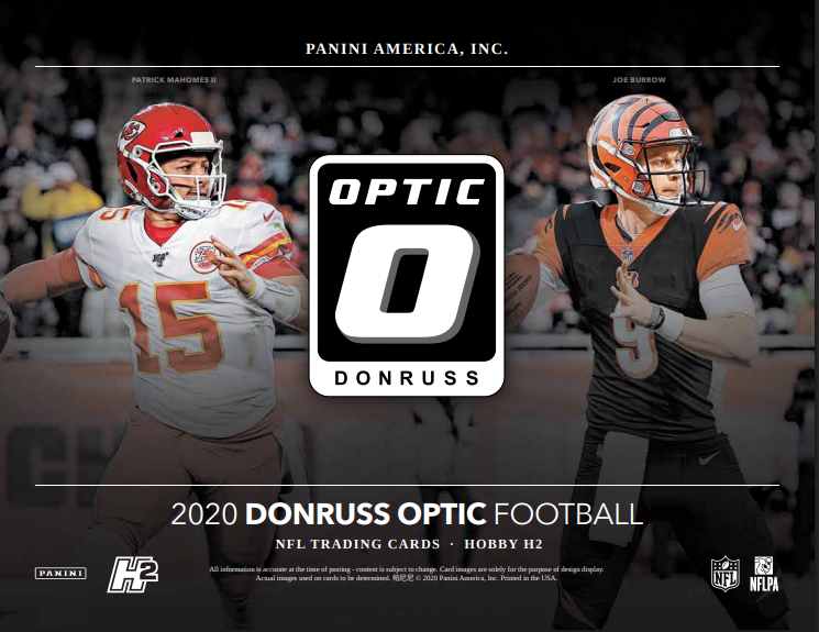2020 Panini Donruss Optic Football Hobby Hybrid 20-Box Case