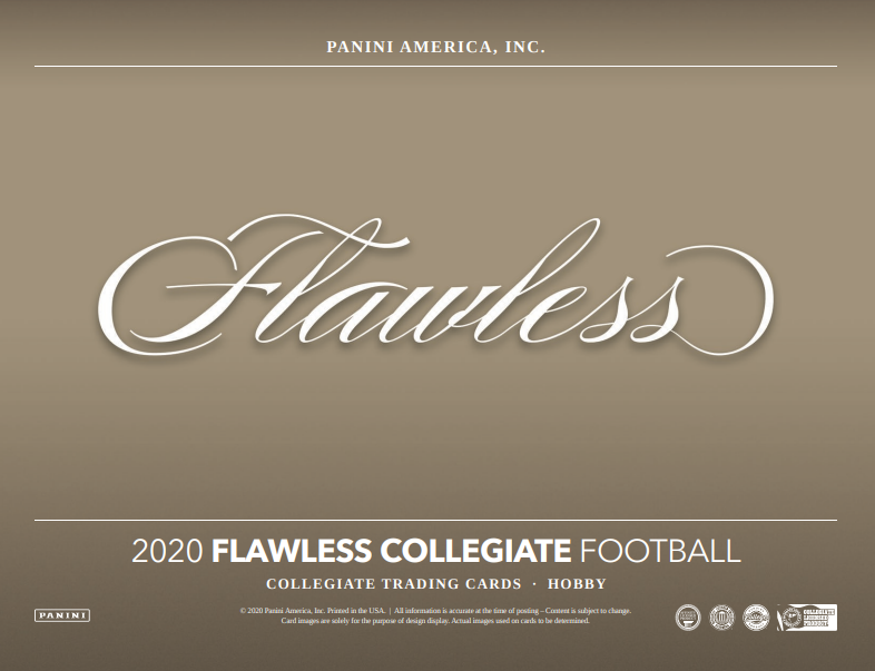 2020 Panini Flawless Collegiate Football Hobby Box