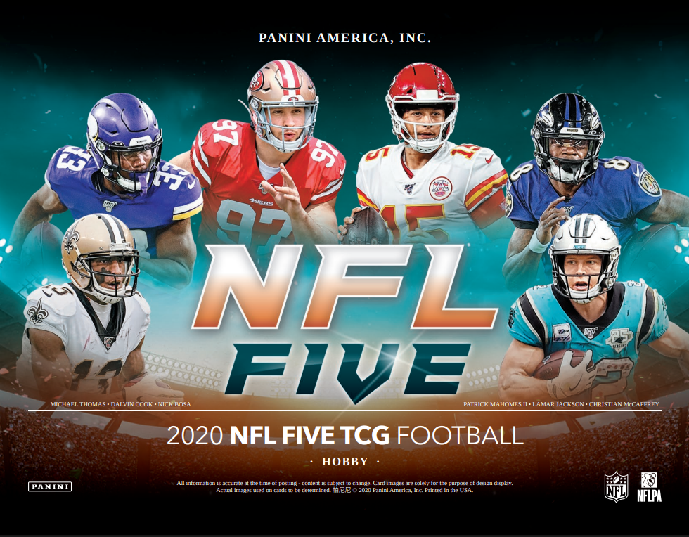 2020 Panini NFL Five Trading Card Game Booster Pack