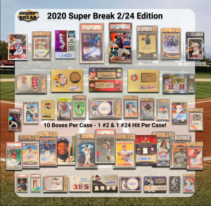 2020 Super Break 2-24 Edition Baseball 10-Box Case