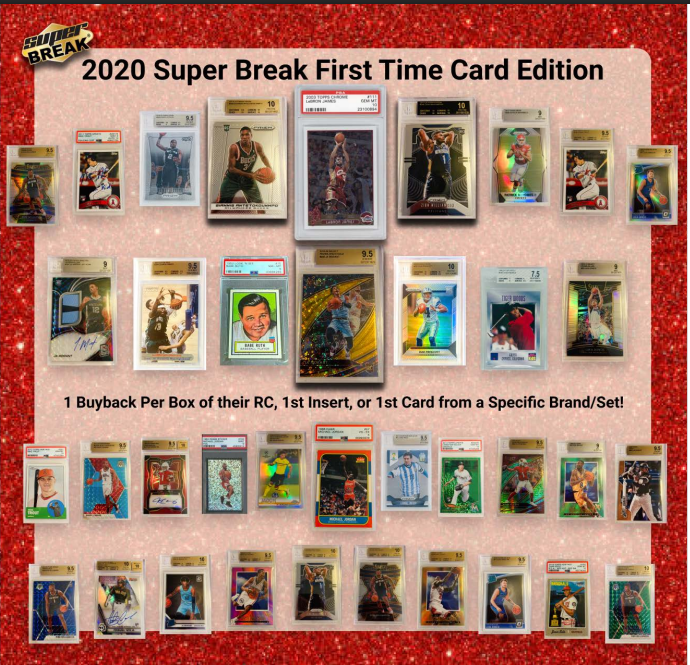 2020 Super Break First Time Card Edition Box