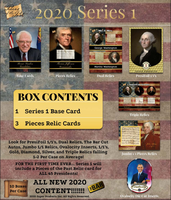 2020 Super Break Pieces of the Past Series 1 The Chase for Jefferson 10-Box Case